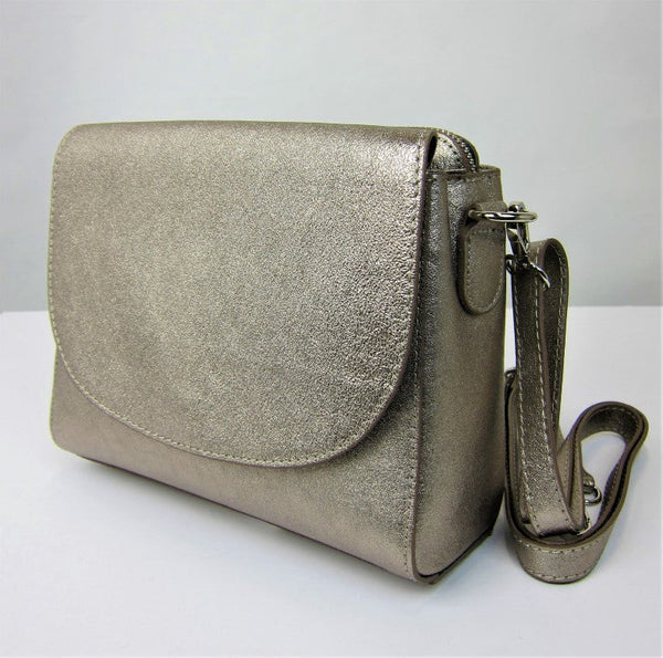 Italian Leather Compact Shoulderbag-BM213