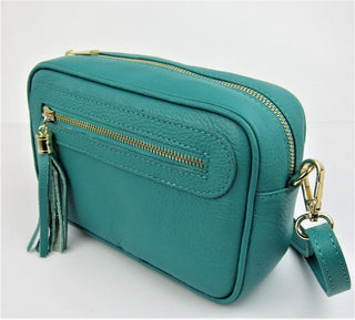 Buy turquoise Italian Genuine Leather Small Shoulderbag -BM513