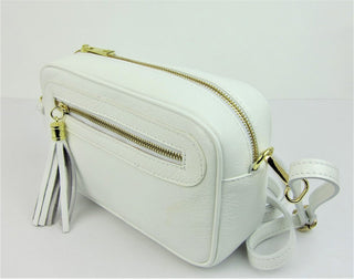 Buy white Italian Genuine Leather Small Shoulderbag -BM513