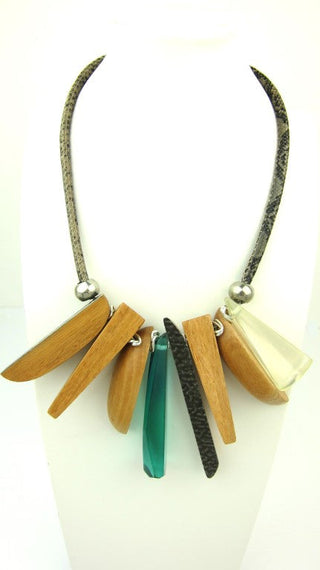 Chunky Tribal Wooden Necklace for women Stand out in the crowd with this elegant women's fashion necklace. Unique ladies fashion necklace, Ladies accessories, fashion jewellery