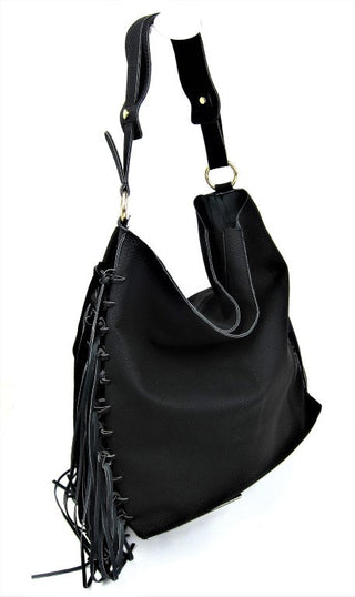 Fashion bags, stylish bags, faux leather bags, designer bags, fashion handbags, ladies bags, womens bags, accessories, fringing bags, tassel bags, vegan leather, vegan leather fashion bags, ladies vegan leather bags, black vegan leather bags, vegan leather shoulder bags, stylish vegan leather bags