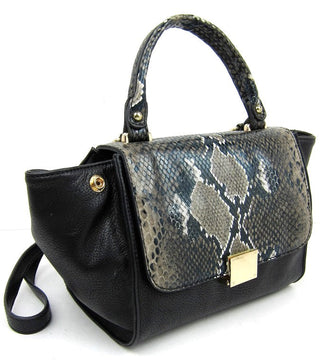 Black Small Designer Faux Leather Structured Fashion bag, shoulder bag, ladies accessories, womens handbag,stylish bags, fashion bags, designer bags, vegan leather, vegan leather bags, vegan leather fashion bags, veagn leather structured bags, small vegan leather bags, vegan leather animal print bags, vegan leather snake print bags, black vegan leather bags